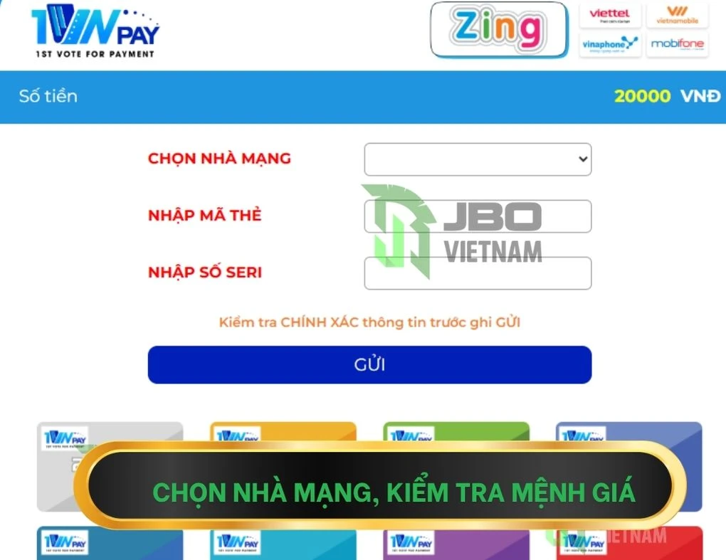 Hướng dẫn nạp tiền JBO 2026 – Phương thức thanh toán