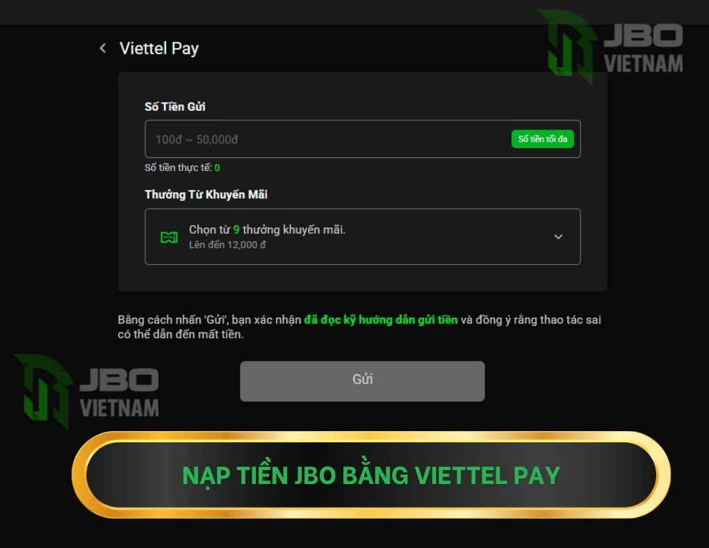 Hướng dẫn nạp tiền JBO 2026 – Phương thức thanh toán