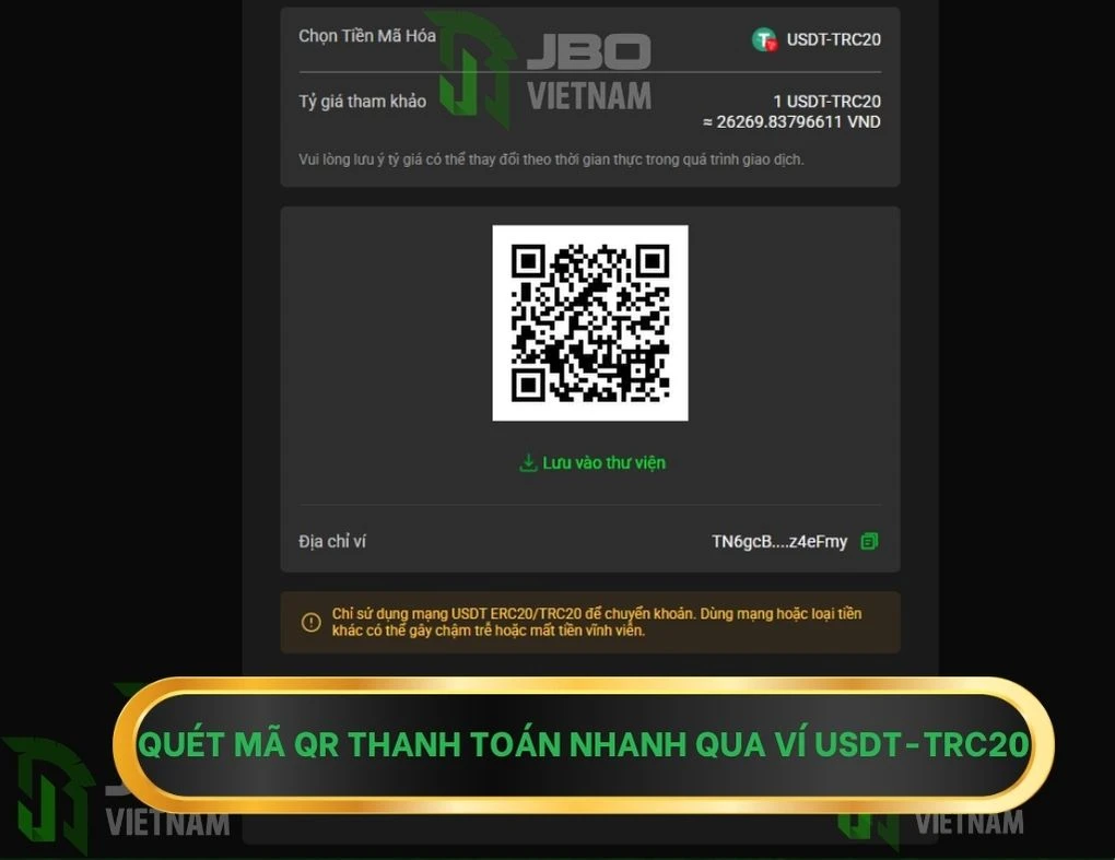 Hướng dẫn nạp tiền JBO 2026 – Phương thức thanh toán
